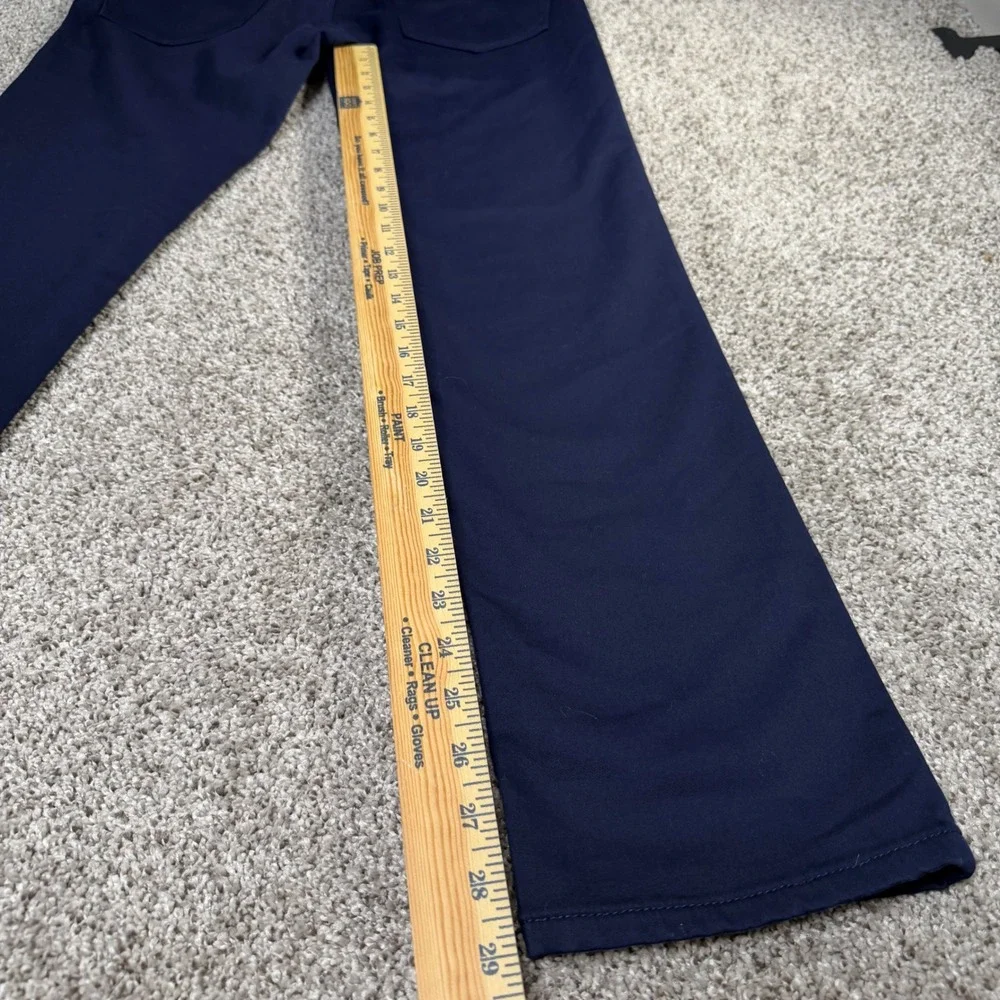 Banana Republic Traveler Pants Mens 31x30 Slim Fit Mid Rise Navy Blue Chinos